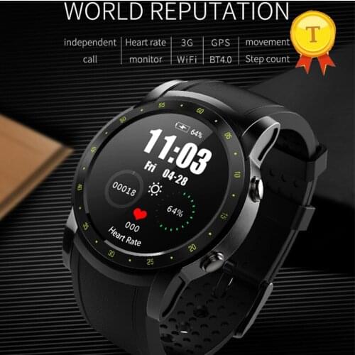 2019 newest product 3G WIFI Bluetooth Smart Watch Men Support SIM Card Heart Rate Monitor Pedometer Smartwatch GPS Wristwatch