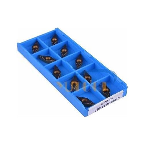 50PCS Yutools carbide blade VBMT110304 MO CNC milling insert new carbide drill