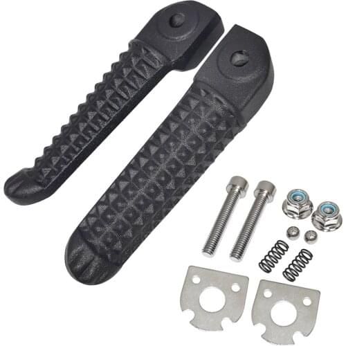 Black Rear Motorcycle Footrest Foot Pegs For Yamaha YZFR1 YZF R1 YZF-R1 2002-2011 YZF R6 2003-2011 YZFR6 YZF-R6 03 04 05 06 07
