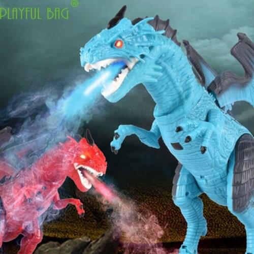 Remote control dinosaur toys spray dragon simulation animal fire electric dinosaur creative baby toy Create hands-on skills HI02