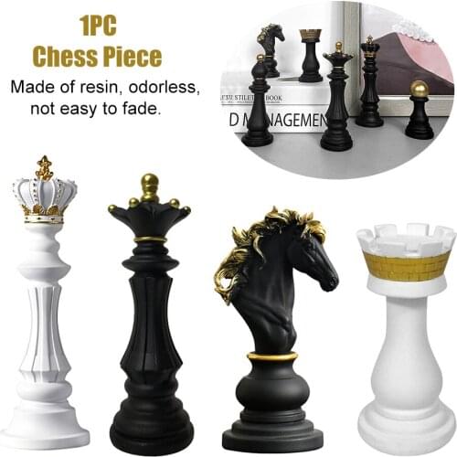 Office Bedroom King Chess Piece Gift Queen Resin Figurine Living Room Non Slip Ornament Study For Desktop Home Decor Art Craft