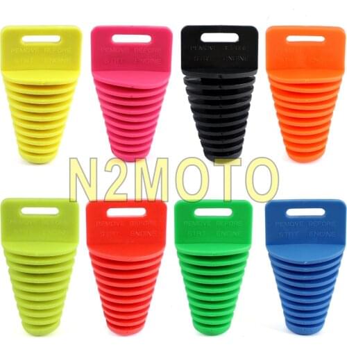 8 Colors Motorcycle Move Blow-down Silencer Mute Exhaust Pipe Muffler Silencer Wash Plug Black Red Blue Orange