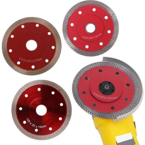 Red Hot Pressed Sintered Mesh Turbo Ceramic Tile Granite Marble Diamond Saw Blade Cutting Disc Wheel Bore Tools