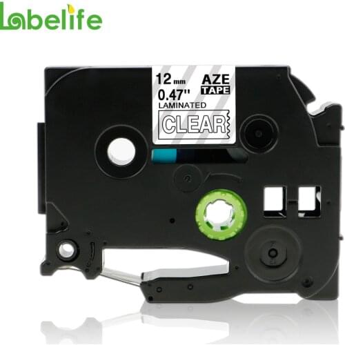 Labelife 1pcs TZe-135 TZ135 TZe135 TZ-135 White on Clear Printer Cartridges for Brother P-Touch Laminated Tape for Label Printer