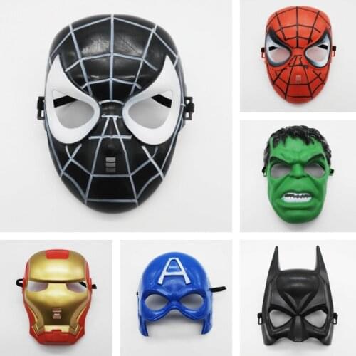 Film superhero Cosplay mask adult children PVC plastic Mask Halloween makeup Prom Costume Accessories props