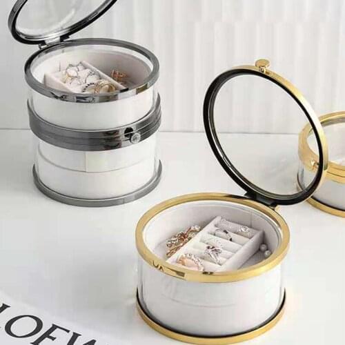 Multilayer Jewelry Organizer Display Travel Jewelry Case Boxes Earring Ring Jewellery Storage Holder