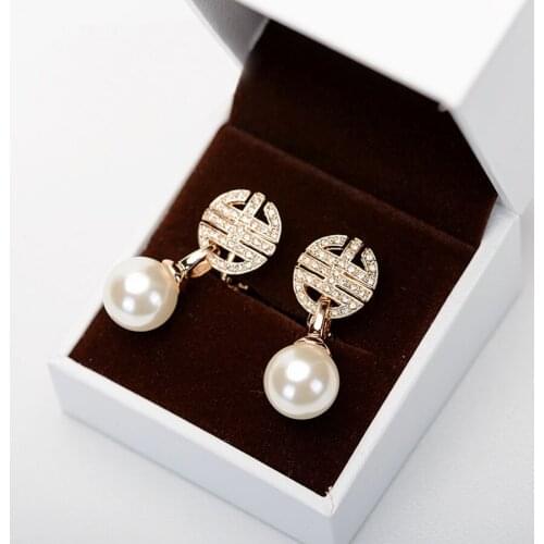 Fashion pearl earring without hole for Mothers Day new women Christmas clip earings jewellery accessories best bijoux gift