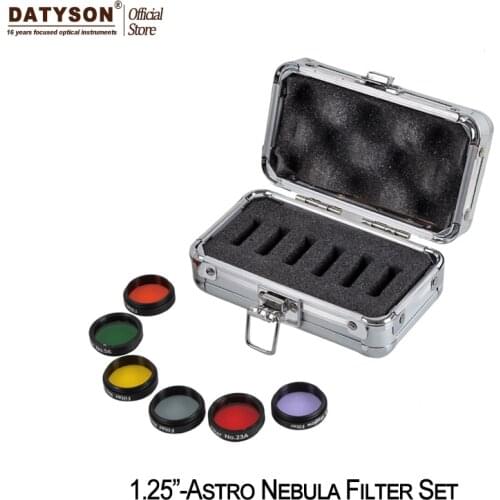 1.25" Color Astro Filters Set (6 pieces) for Astronomical Telescopes Ocular Lens Planets Nebula Filter SkyGlow