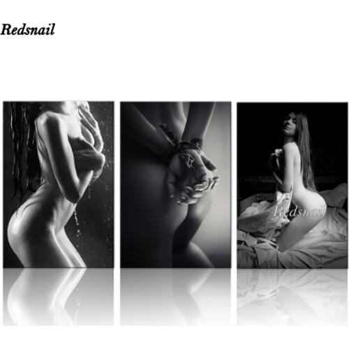 Diy Diamond Painting 3 Pieces Sexy Woman and Naked Girl Body 5D Full Drill mosaic diamant Embroidery Wall Art MM046