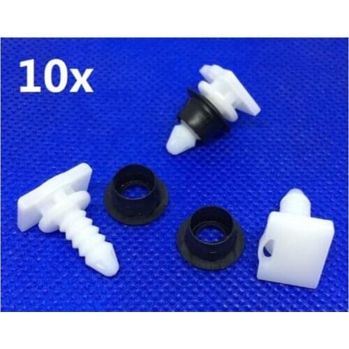 PCS FOR FORVW MK2 GOLF SILL COVER TRIM CLIPS GROMMETS SCUFF KICK PLATE191853577A