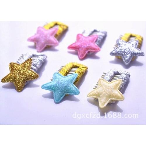 New Dog Cat Pet Hair Clips Dog Star Hairpins pet BB safe clip Dog Cat Grooming Accessories Pet Products 50pcs