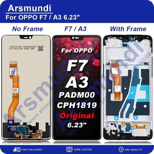 6.23" For OPPO A3 PADM00 LCD Display Touch Screen Digitizer Assembly For OPPO F7 CPH1819 CPH1821 Replacement LCDs