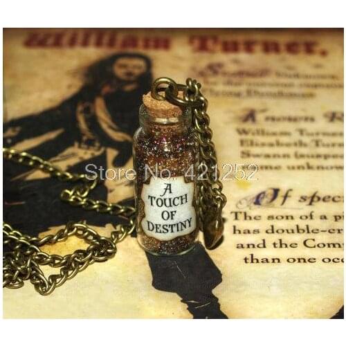 12pcs Pirates of the Caribbean A Touch Necklace, with Bronze Heart Charm, Will Turner necklace