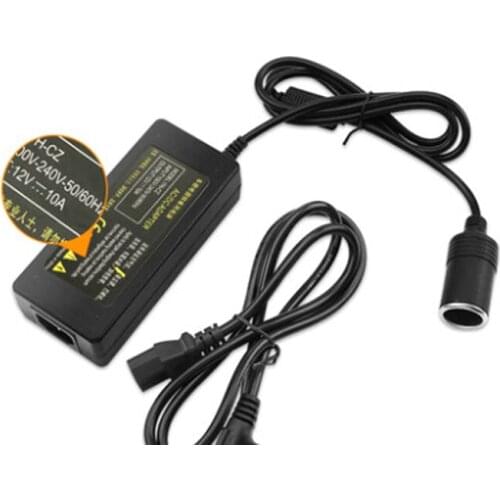 AC 220V to DC 12V Cigarette Lighter Port Power Converter 12V 10A 120W Car Power Supply