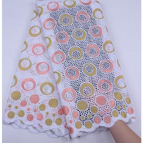 Simple Design Nigerian Swiss Voile Lace In Switzerland Latest African Swiss 100% Cotton Lace Fabric Comfortable For Dress S1741
