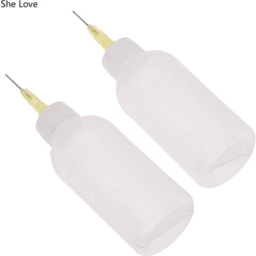 Chzimade 2Pcs/lot Transparent Plastic Ceramic Tools Squeezing Mud Bottle Point Line DIY Decorative Materials