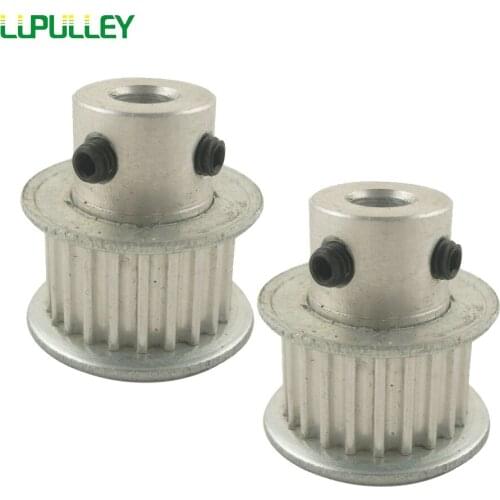 LUPULLEY 2PCS 3M 22T Timing Pulley 5mm/6mm/6.35mm/7mm/8mm/10mm Bore Timing Belt Pulley 11mm Width Stepper Motor Pulley
