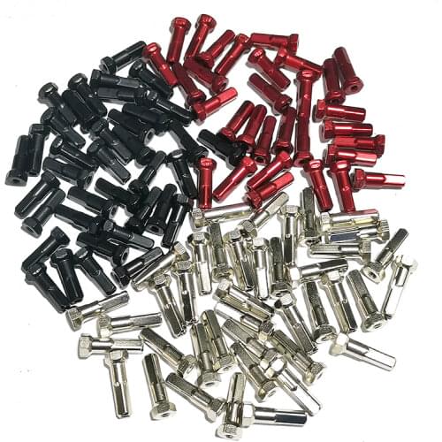 50pcs BN14H Hex MTB XC road bike brass nipples gauge 14G 1.0g/pc 12mm 14mm 16mm hexagonal head road bicycle spoke part