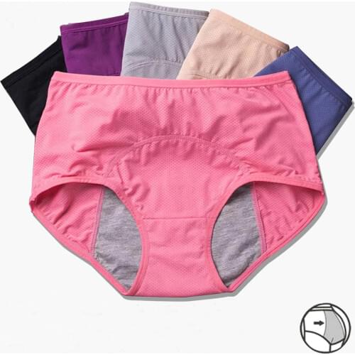 Menstrual Briefs Leak Proof Incontinence Environmetal Underwear Period Panties High Warm Female Women Sexy Pants Drop Shipping