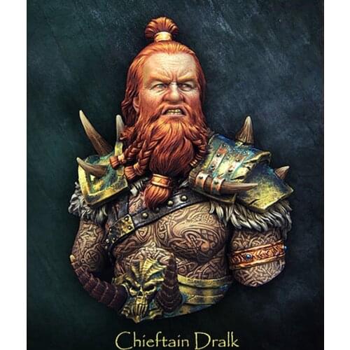 1/10 fantasy ancient Brave Warrior man bust toy Resin Model Miniature Kit unassembly Unpainted