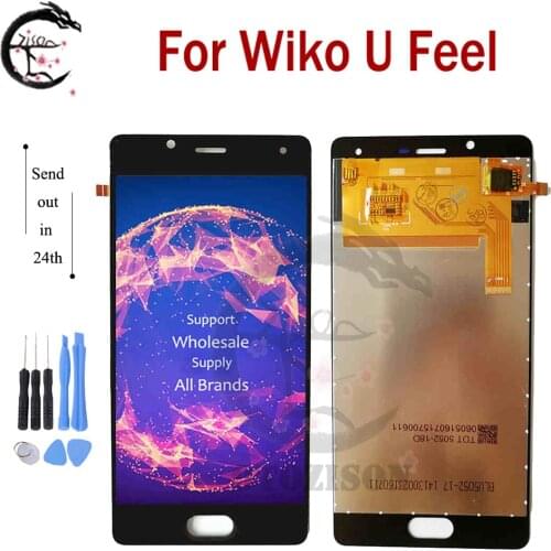 5.0" LCD For Wiko U Feel LCD Display Screen Touch Panel Digitizer Sensor Assembly Replacement For Wiko Ufeel Display +Tools