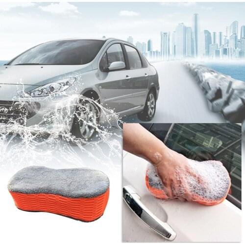 Car Vehicle Care Wash Sponge Plush Brush Pad Multipurpose Auto Cleaning Tool