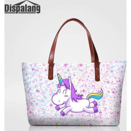 Brand Designer Luxury Women Bags Cute Animal Cartoon Unicorn Handbags Girl Lovely Fashion Totes Ladies OL Office Top-handle Bags