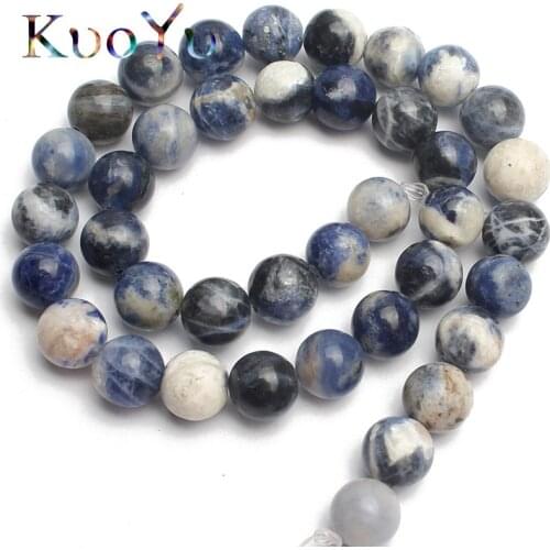 Natural Stone New Blue Sodalite Beads Round Loose Spacer Beads For Jewelry Making 15.5inch/strand 4/6/8/10/12mm DIY Bracelet