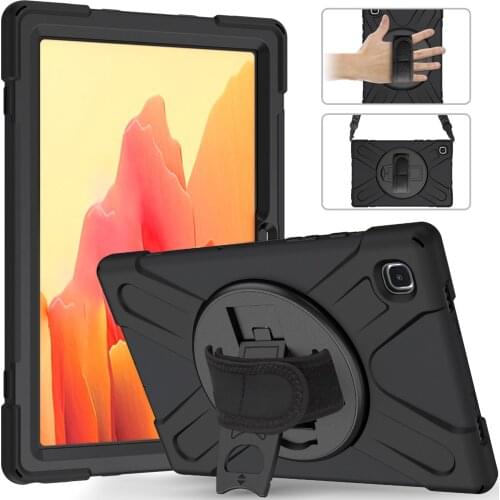 Case for Samsung Galaxy Tab S6 Lite 10.4 P610 A7 2020 T500 A 10.1 T510 8.0 T290 Rugged Shockproof Cover with Hand/Shoulder Strap
