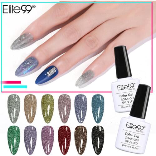 Elite99 10ml Crystal Diamond Gel Nail Polish Hybrid Glitter Nails Gel Semi Permanent Nail Varnishes Gel Lacquer Manicure