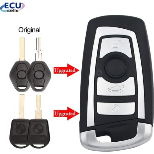 EWS Modified Flip Remote Key 4 Button 315MHz/433MHz PCF7935AA ID44 Chip for BMW E38 E39 E46 M5 X3 X5 Z3 Z4 HU58 HU92