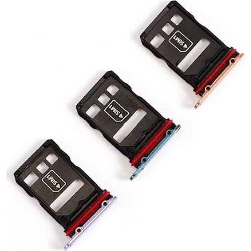Mate30 Pro SIM Card Slots For Huawei Mate 30 Pro Sim Cards Adapters Socket Holder Tray Phone Replace Housing Repair Parts
