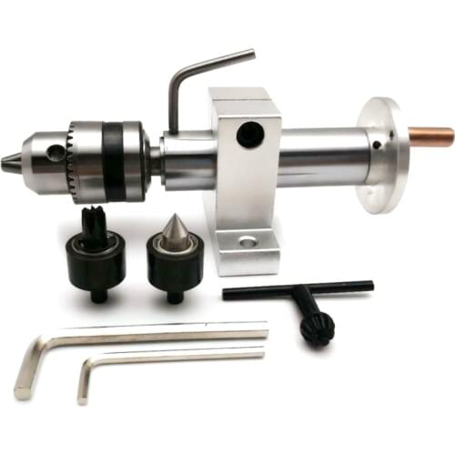 Hot Multifunction Drilling Tailstock Live Center With Claw For Mini Lathe Machine Revolving Centre DIY Accessories Woodworking