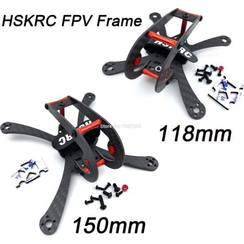 HSKRC 73# Mini X118 118mm / X150 150mm Carbon Fiber with 3mm Arm FPV Racing Quadcopter Frame Kit For FPV RC Drone