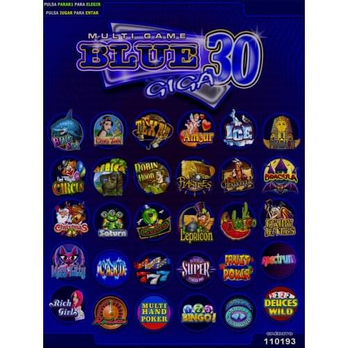 Casino Multigame Blue 30 board casino game pcb Red Slot Game Board for gambling Machine