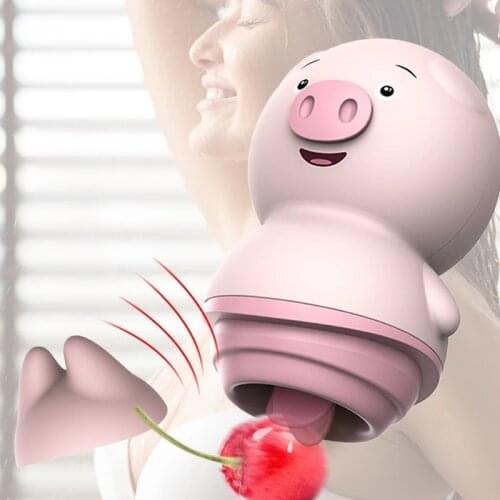 Soft Cute Pig Tongue Toys Vibrator Clitoris Massage Pussy Licking Sex Toys for Women Vibrators Anal Nipple Female Masturbator