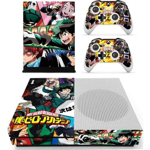 My Hero Academia Skin Sticker Decal Cover For Xbox One S Console & Kinect & Controllers For Xbox One Slim Skins Stickers
