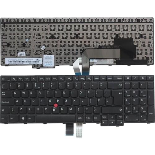 New UK keyboard for lenovo IBM Thinkpad E550 E550C E555 E560 E565 UK laptop Keyboard