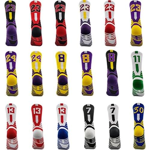 New Elite Basketball Socks Men Outdoor Running Socks Men Non-slip Basketball Socks Breathable Sweat Absorbing Cycling Socks