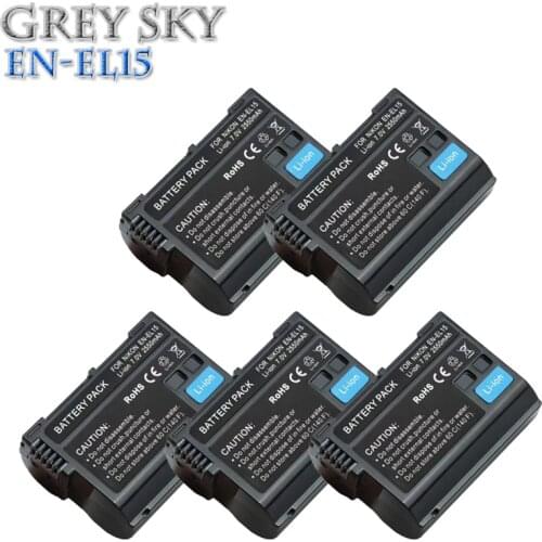 EN-EL15 ENEL15 rechargeable digital battery en-el15a EN EL15 2550mAh camera battery for Nikon D500 D750 D7100 D7000