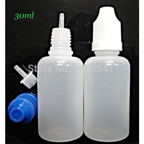 30ml plastic dropper bottles childproof long thin tip,needle tip