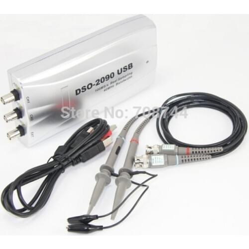 Portable Oscilloscope Hantek DSO2090 Digital Oscilloscope USB PC Oscilloscope 100MS/s 40MHz DSO-2090