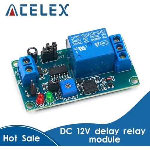 DC 12V 5V Time Delay Relay Module Delay Turn On / Delay Turn Off Relay Switch Module With Timer DC 12 V Volt Timing Relays Board