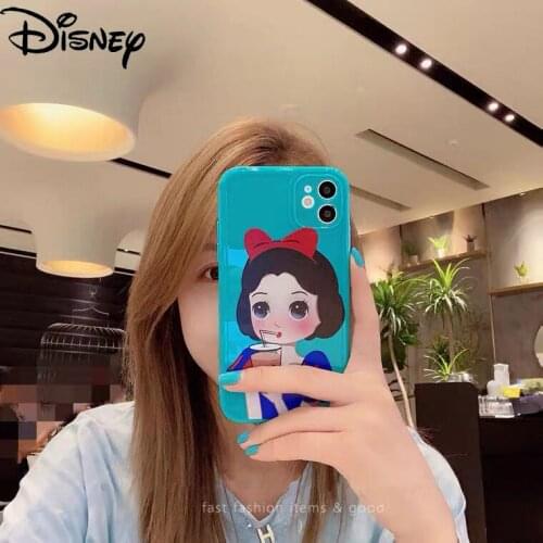 Disney Princess on The Run for IPhone 7/8P/X/XR/XS/XSMAX/11/12Pro/12mini Cute Silicone Anti-drop Phone Case