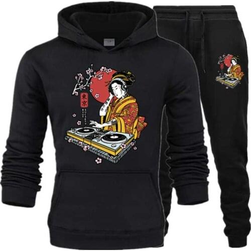 Tokyo Mens Sets Sportswear Casual hoodie set Riot Society Print tracksuit Streetwear Pullover hoodie+Pant men clothes wholesale