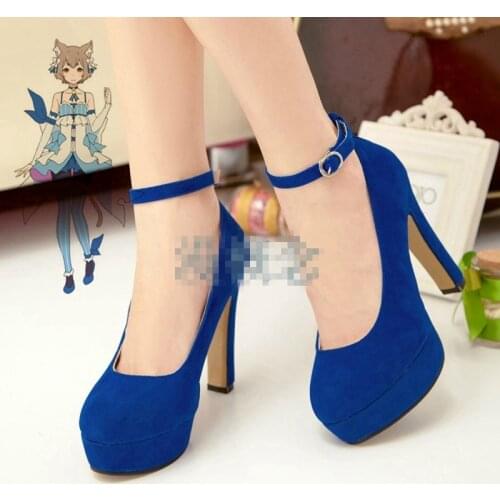 Re Zero kara Hajimeru Isekai Seikatsu Felix Argyle Mid Heel Shoes Cosplay Shoes 2017 New Fashion Free Shipping A