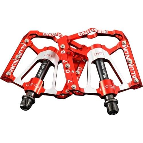 Outdoor Ultralight Flat Mountain Road Cycling Bike Pedals Aluminum Alloy 3 Bearing Pedals For Mountain Biking Accessories