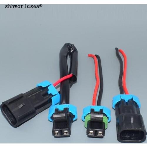 Worldgolden 2 Pin way for GM weather Pack kit male female waterproof sensor fan electronic connector plug 15300002 15300027
