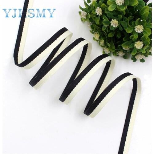 YJHSMY I-181103-108,10yards/lot,10mm Double-sided two-color striped ribbon DIY handmade bow headdress gift wrap materials