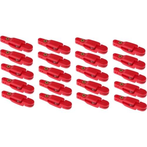 20 Pcs Plastic Snap Release Clips for Weight Planer Board Sea Fishing Red Fishing Accessories